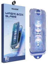 Veason Folie de protectie Ecran Veason PRO pentru Apple iPhone 15 Pro Max, Sticla Securizata, Full Glue, 6D, Neagra