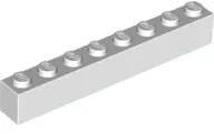 LEGO® 3008c1 - LEGO fehér kocka 1 x 8 méretű (3008c1)