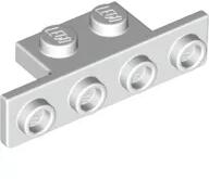 LEGO® 28802c1 - LEGO fehér lap 1 x 2 - 1 x 4 fordító, alul lekerekített sarkú (28802c1)
