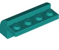 LEGO® 6081c39 - LEGO sötét türkiz kocka 2 x 4 x 1 1/3 méretű, íves tetővel (6081c39)