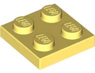 LEGO® 3022c103 - LEGO világos élénk sárga lap 2 x 2 méretű (3022c103)