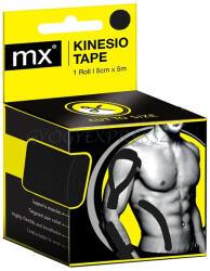 MX Kineziológiai szalag tapasz 5 méter x 5 cm FEKETE