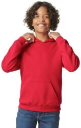 Gildan Gyermekek/gyerekek Softstyle Plain Fleece Midweight kapucnis pulóver M vörös