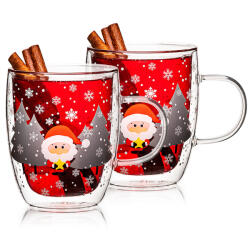 4home Pahare termo 4Home Mug Santa Hot&Cool 270 ml, 2 buc