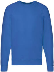 Fruit of the Loom Férfi könnyű Raglan pulóver L kék