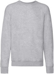 Fruit of the Loom Férfi könnyű Raglan pulóver XL szürke