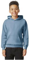 Gildan Gyermekek/gyerekek Softstyle Plain Fleece Midweight kapucnis pulóver M kék|szürke