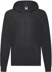 Fruit of the Loom Férfi könnyű pulóver kapucnis pulóver 2XL fekete