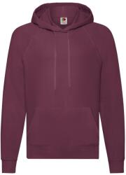 Fruit of the Loom Férfi könnyű pulóver kapucnis pulóver 2XL barna|bordó|vörös