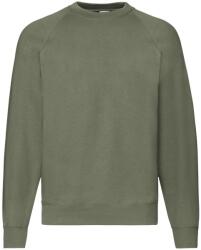 Fruit of the Loom Férfi klasszikus Raglan melegítőfelső S zöld