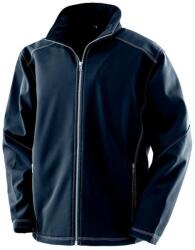 RESULT Férfi háromszorosan varrott Soft Shell kabát 2XL kék