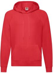 Fruit of the Loom Férfi könnyű pulóver kapucnis pulóver 2XL vörös