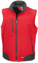 RESULT Férfi softshell gilet XL fekete|vörös