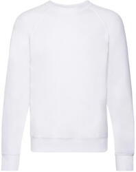 Fruit of the Loom Férfi könnyű Raglan pulóver M fehér