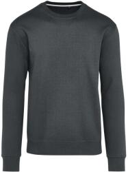 SG Lighting Unisex felnőtt gyűrűsfonású pamut pulóver címke nélkül Sweatshirt XS barna|szürke