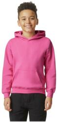 Gildan Gyermekek/gyerekek Softstyle Plain Fleece Midweight kapucnis pulóver L rózsaszín