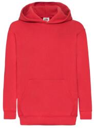 Fruit of the Loom Gyermekek/Kids Classic Hoodie 5 - 6 EVES vörös