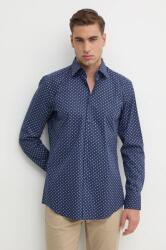 HUGO BOSS ing férfi, galléros, sötétkék, slim, 50527217 - sötétkék 40