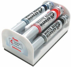 Pentel Táblamarker készlet, 6 mm, kúpos hegy, PENTEL "Maxiflo", 4 különböző szín (PENMWL5M4N) - onlinepapirbolt