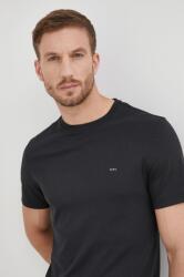 Michael Kors pamut póló fekete, sima - fekete M - answear - 22 990 Ft