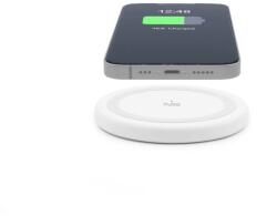 PURO Puro vezeték nélküli töltő Android és iPhone készülékekhez - Fehér