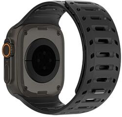  DUX DUCIS CS mágneses szilikon szíj Apple Watch 42/44/45/46/49mm fekete