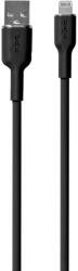 Puro Elektrik Puro Soft USB-A - Lightning Kábel 1.5m Szilikon - Fekete,