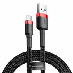 Baseus Cablu Date si Incarcare Baseus USB-A - USB-C Cafule 18W 1m Rosu