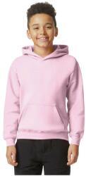 Gildan Gyermekek/gyerekek Softstyle Plain Fleece Midweight kapucnis pulóver L/XL rózsaszín