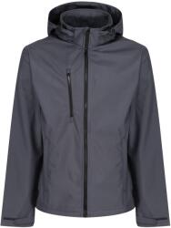 REGATTA Férfi Venturer 3 rétegű kapucnis Soft Shell kabát 3XL fekete|szürke