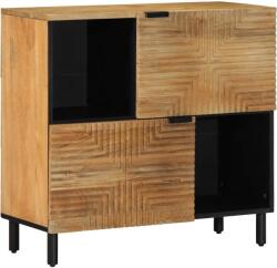 vidaXL komód barna 80x33x75 cm tömör fa mangó (4017747) - vidaxl