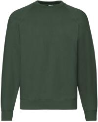 Fruit of the Loom Férfi klasszikus Raglan melegítőfelső L zöld