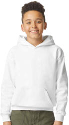 Gildan Gyermekek/gyerekek Softstyle Plain Midweight Fleece kapucnis pulóver fehér