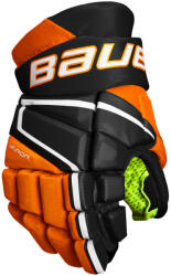 Bauer Vapor 3X Black/Orange Junior Hokikesztyűk 10 hüvelyk