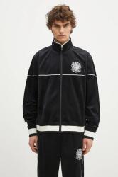 Billionaire Boys Club velúr pulóver Velour Track Top fekete, nyomott mintás, B24342 - fekete M