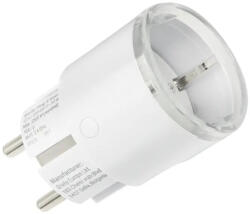 Shelly Plug S (Gen3) Wi-Fi + Bluetooth, Matter kompatibilis, fogyasztásmérős okoskonnektor, fehér (ALL-KON-PLUSSW-R3)