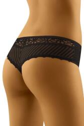 Wolbar Gigua női brazil bugyi csipkével, fekete, S