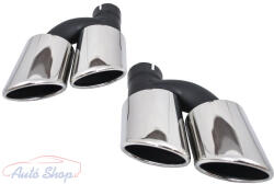 Audi A3 A4 A5 A6 A7 A8 to S3 S4 S5 S6 S7 S8 SQ3 S-Design KRÓM KIPUFOGÓVÉG dupla kipufogó