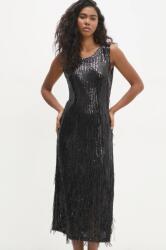 ANSWEAR ruha fekete, midi, egyenes - fekete S/M - answear - 25 990 Ft