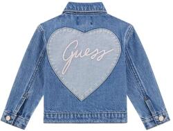 GUESS Нежно деним яке за мини момиче с голямо сърце на гърба и надпис Guess