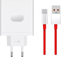 OnePlus Incarcator de retea 100W USB-A SuperVooc Power Adapter+Cable White - vexio