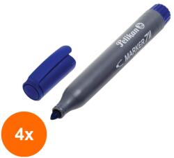 Pelikan Set 4 x Marker Permanent 711, Albastru, Pelikan (REH-4xHRZ-817905)