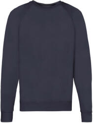 Fruit of the Loom Férfi könnyű Raglan pulóver 2XL kék