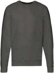 Fruit of the Loom Férfi könnyű Raglan pulóver 2XL szürke