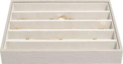 Stackers Casetă pentru bijuterii Stackers Croc cu cinci compartimente classic putty (74352)