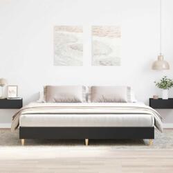 vidaXL fekete szerelt fa ágykeret matrac nélkül 180 x 200 cm (3329022)
