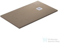 becrisa PALMA 75x130 cm-es (A oldal x B oldal, lásd műszaki rajz) zuhanytálca palakő hatású felülettel, tierra PAL20P75X130 (PAL20P75X130)