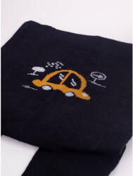  Yo! Club pamut harisnyanadrág fiú (56-62) - fekete/okkersárga kisautó