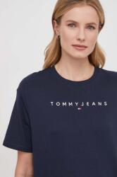 Tommy Jeans pamut póló női, sötétkék - sötétkék XS - answear - 10 990 Ft
