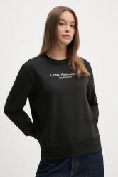 Calvin Klein felső fekete, női, nyomott mintás, J20J224913 - fekete XS